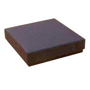 DÜNNE GESCHENKBOXEN , dünn für billiges Porto, geschäumte, schwarz beflockte Einsätze. Schwarze Armbandboxen. 9x9x2.2 cm Post Kostenlos für U K Bestellungen
