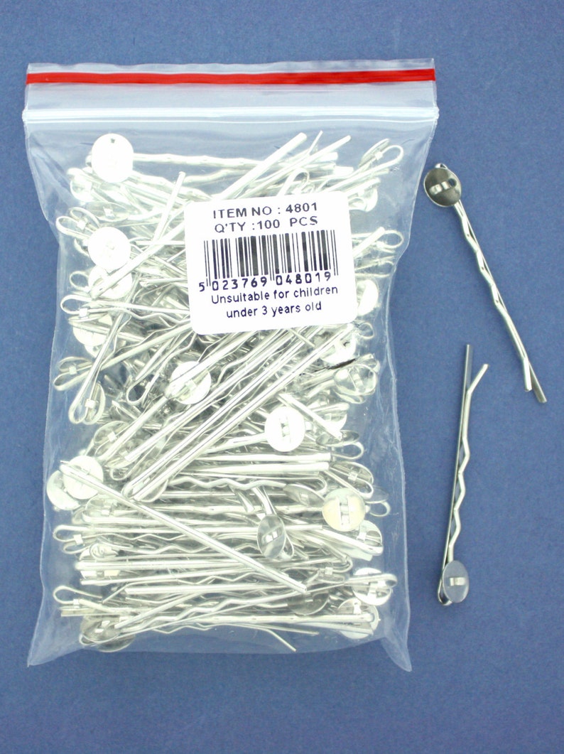 100 Bobby Pins Kirby Grips For D I Y Hair Decorations Make Etsy