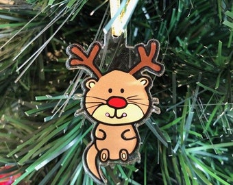 Otter Ornament | Otter Holiday Decoration | Otter Christmas Ornament | Otter Gift gift | Otter Holiday Decor | Cute Otter Christmas