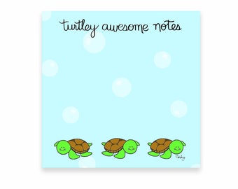 Turtle Sticky Notes | Turtle Notes | Turtle Gifts | Cute Turtle Sticky Notes | Turtle lovers | Cute Turtle gifts
