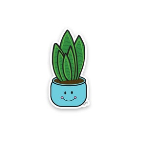 Snake Plant Sticker | Leuke Snake Plant Sticker | Plant Lover Sticker | Leuke plant sticker | Laptop Sticker | Grappige Sticker