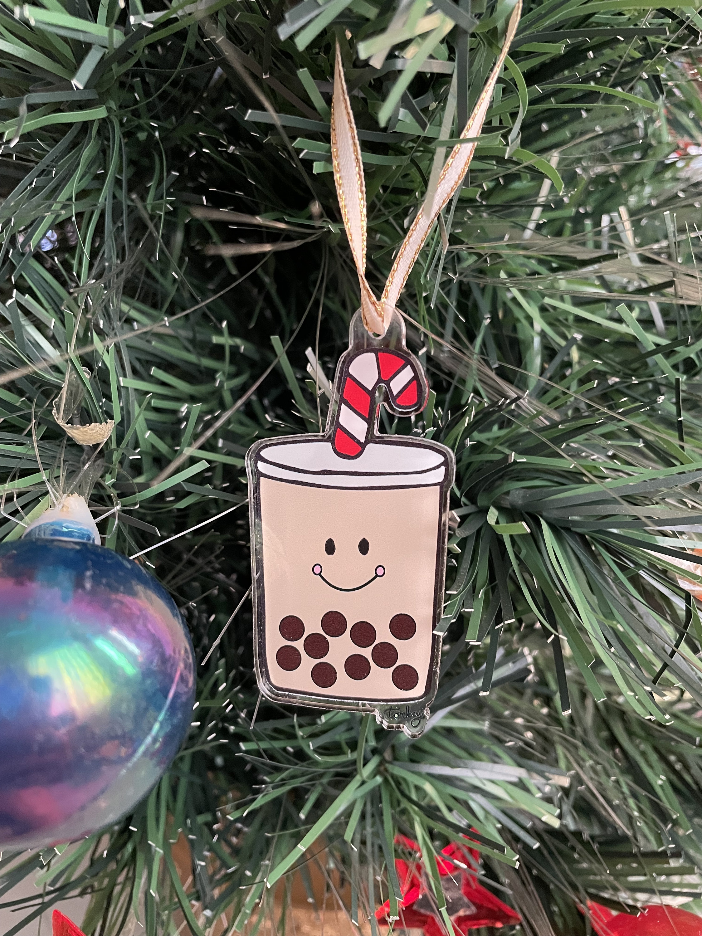 Bubble Tea Ornament Boba Tea Holiday Decoration Milk Tea Etsy
