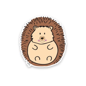 Hedgehog Sticker | Cute Hedgehog Vinyl Sticker | Hedgehog Vinyl Sticker | Cute Animal Sticker | Laptop Sticker | Funny Sticker