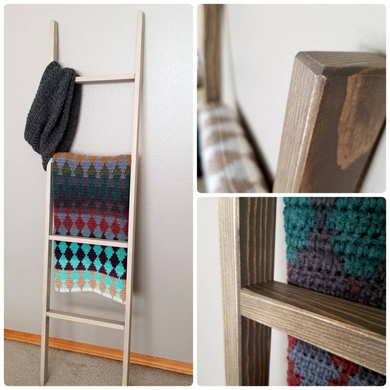 Wooden Blanket Ladder 5 Foot Wood Blanket Rack Blanket Etsy