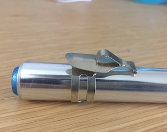 Imperial Officer Code Cylinder - Silver Clip Dosimeter style replica Star Wars Krennic