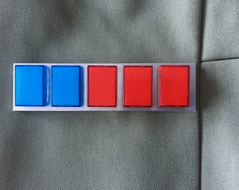 Botones pulsadores Star Wars Mimban Oficial Imperial Mayor Rango Barra