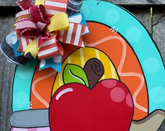 Rainbow Teacher Door Hanger