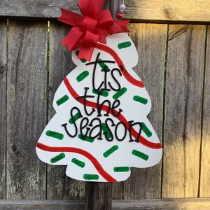 IN STOCK| Christmas Tree Cake| Door Hanger