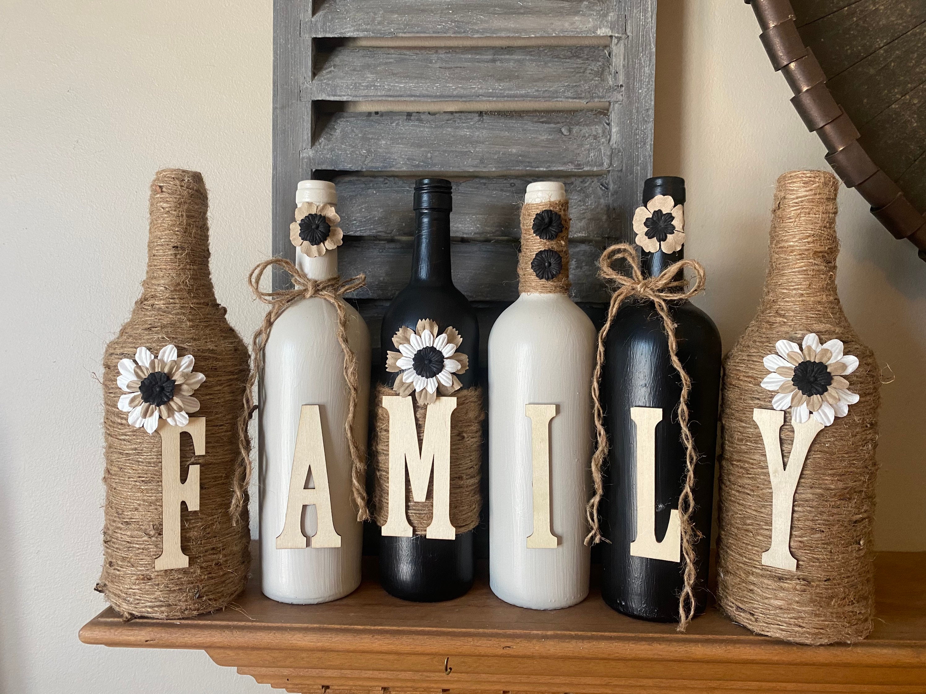 Wine bottle decor | Etsy