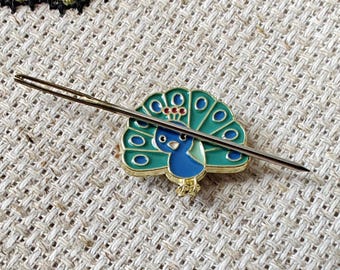 Peacock Magnet Needle Minder - Fridge Magnet