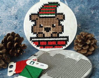 Bearry Christmas Cross Stitch Ornament Kit