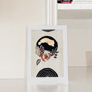 Stampa d&#39;arte Boho, arte floreale, arte astratta, arredo boho murale, stampa d&#39;arte moderna, arte di metà secolo, hygge, arte murale