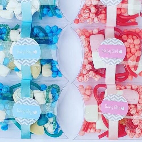 Baby Shower Favours Gender Reveal Candy Favours Sweet Favours Etsy