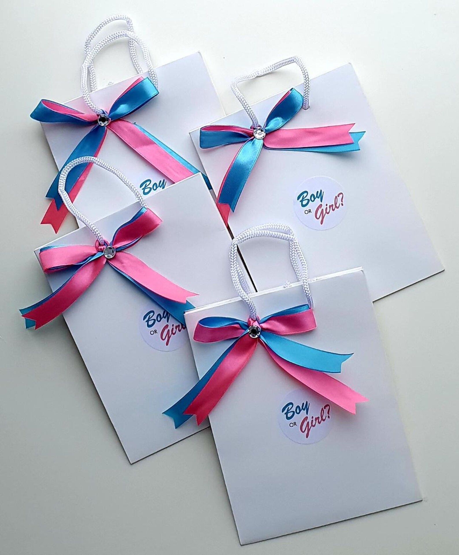 Luxury Gender Reveal Favour Bags Baby Sgoodie Bag Gift qty 5 Etsy