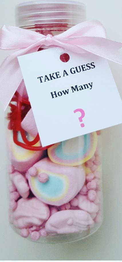 Party Games Guess How Many Sweets In The Jar Baby Shower Games Party Games Guess How Many Sweets In The Jar Baby Shower Games