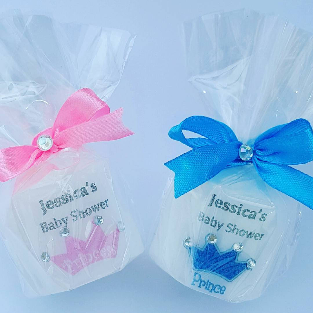 Prince And Princess Baby Shower Candle Favours Gender Reveal