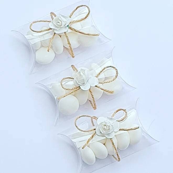 Mini Pillow Box Wedding Favours Mints Dragees qty 10 Etsy UK