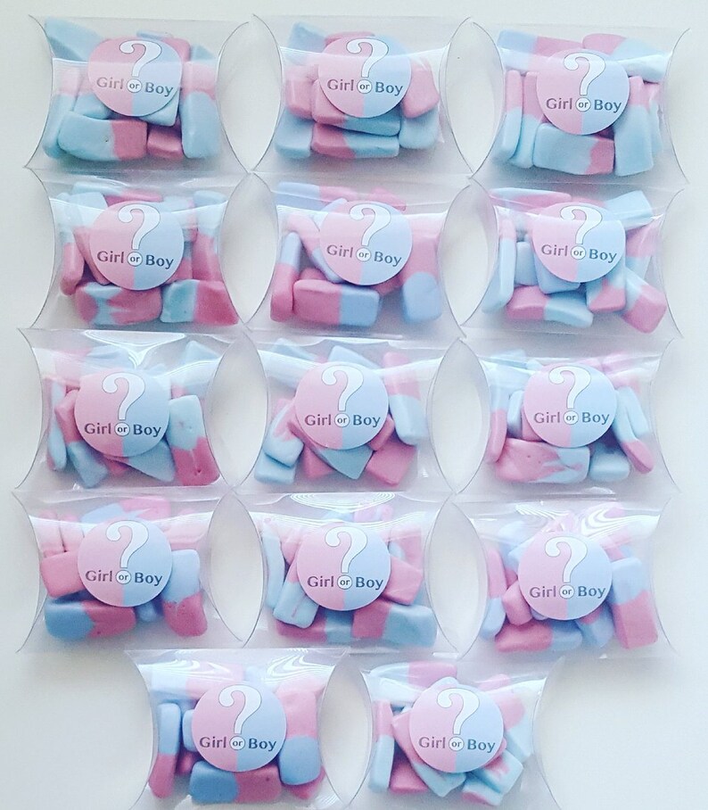 Baby Shower Favours Gender Reveal Candy Favours Sweet Favours Etsy UK