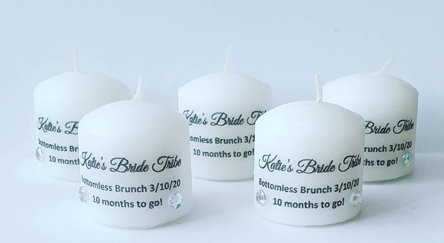 Hen Party Personalised Candles Bride Tribe Hens Bridal Shower Etsy