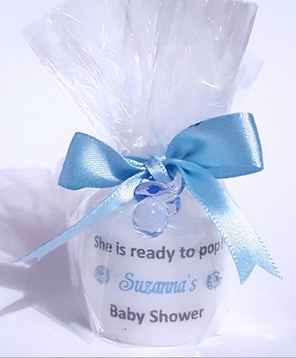 personalised baby shower candles