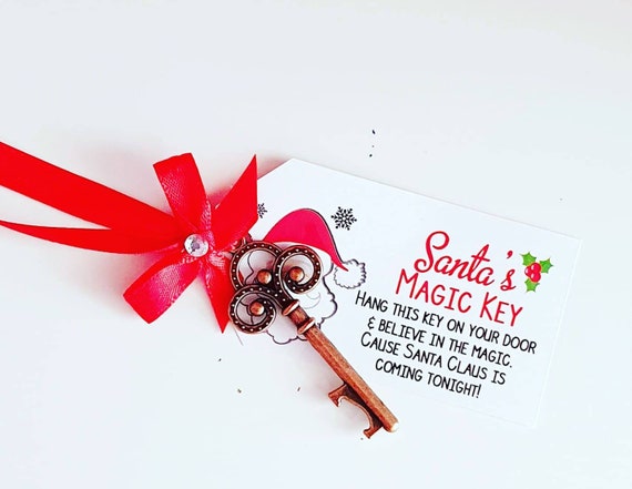 Santa's Magic Key Tag Christmas Eve