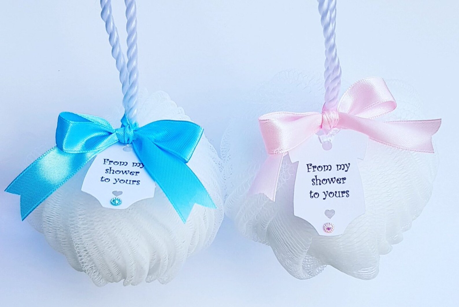 From My Shower to Yours Baby Shower Favours Body Puff Favours Etsy UK
