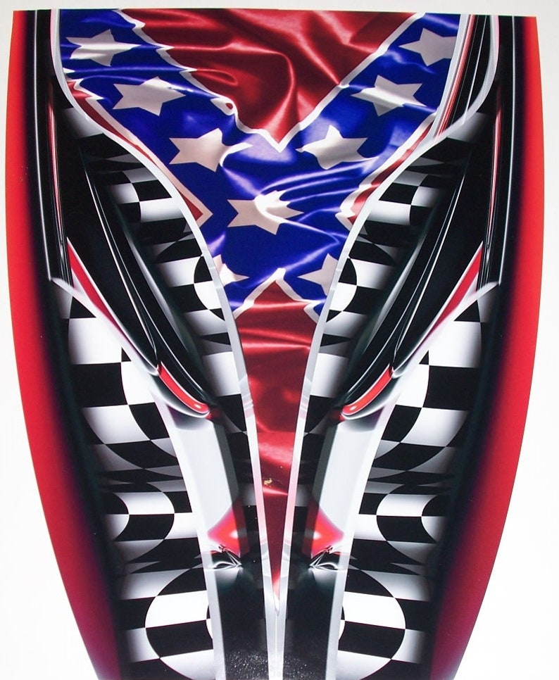 Golf Cart Graphics AMERICAN FLAG Adrenilin Rush Hood Stripe Etsy