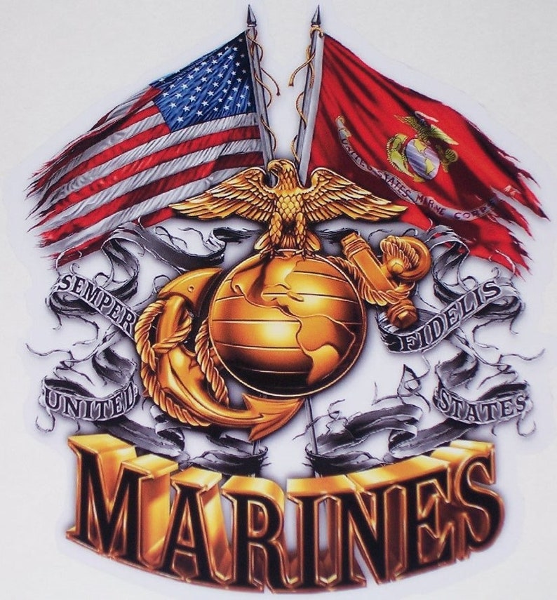 United States Marine Corps Eagle American Marines Flags Yeti | Etsy