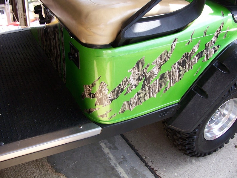 LARGE 49A Ripped Golf Cart CAMO Graphics Decal Decals EZGO Etsy