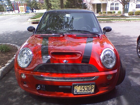 Bonnet Boot Sticker Stripes Stripe Graphics For Mini Cooper Clubman S Coupe