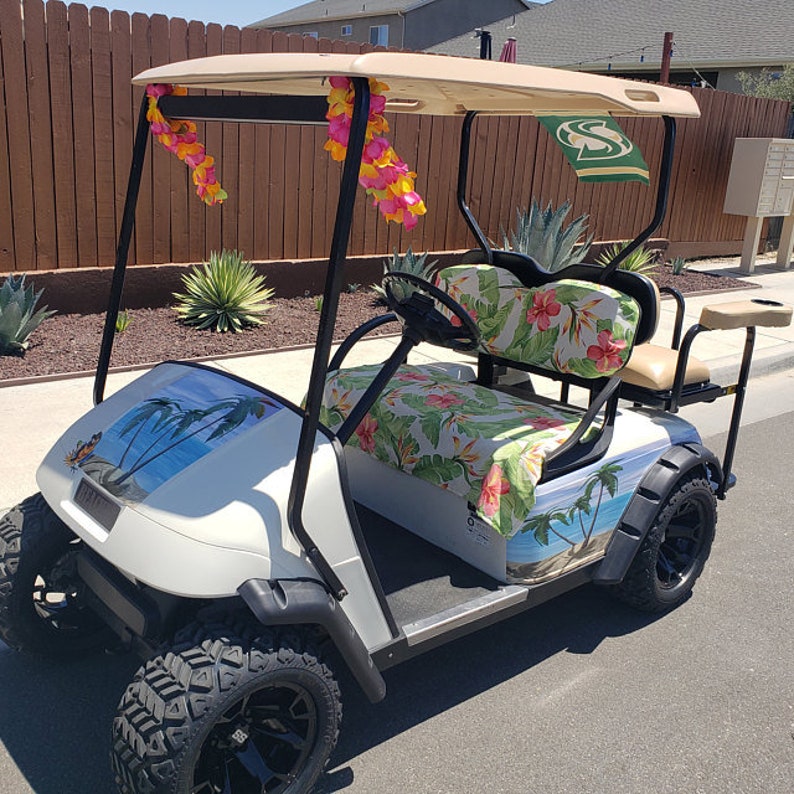 Golf Cart LARGE BEACH Wrap Side Graphics Set available in 3 Etsy