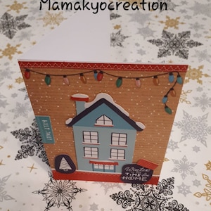 Carte de voeux, carte de noël #handmade #handgemacht, chrismascard, chrismas, card, etsy, papercraft, greetingcard, scrapbooking, scrap