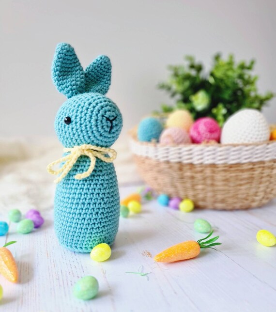 Handmade Crochet Toy: Baby the Bunny - various colours Handmade Crochet Toy: Baby the Bunny - various colours