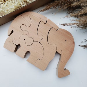 Animal puzzle elephant, Wooden puzzle, Wooden toys, Montessori toys, Montessori kids, Kids gift toy, Christmas gift toy, Eco toys gift