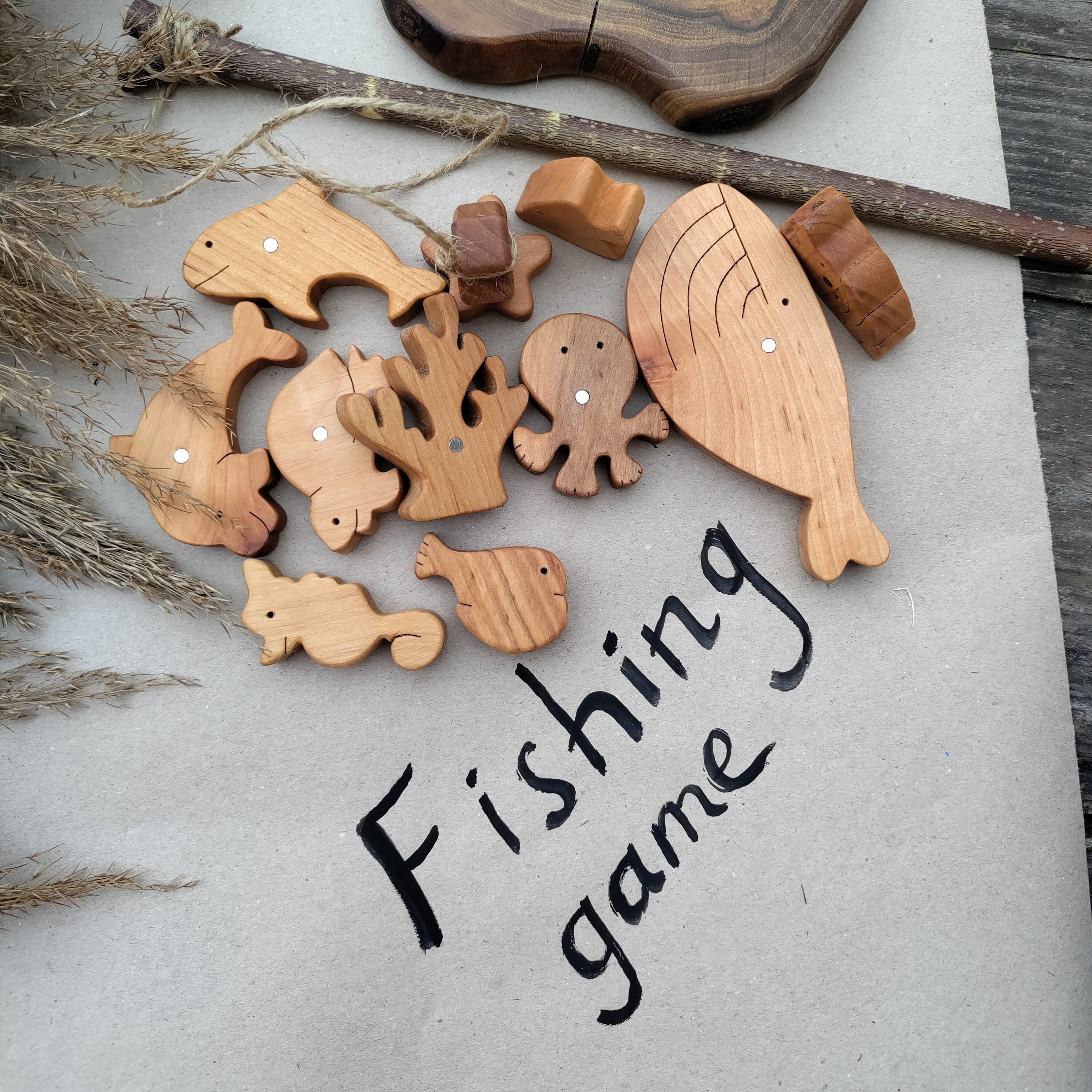 Wooden Fishing Game 