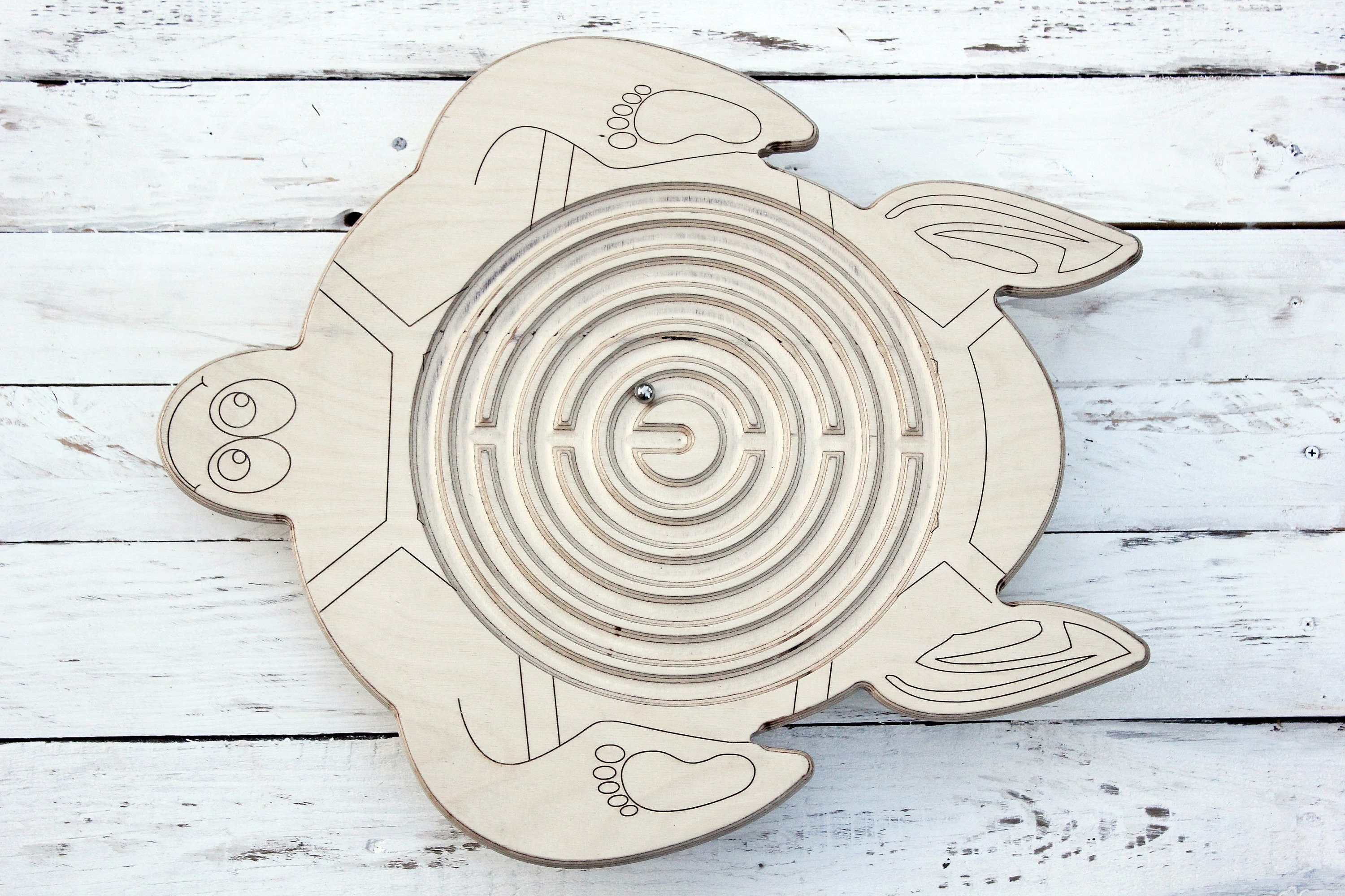 Wooden Balance Board Labyrinth Handmade toys Waldorf wood Etsy