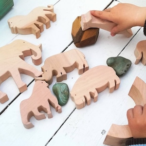 African Animals, Safari wooden toys, Animal toy, Lioness wooden toy, Waldorf animals, Jungle animals, Toddler gift, Ecofriendly