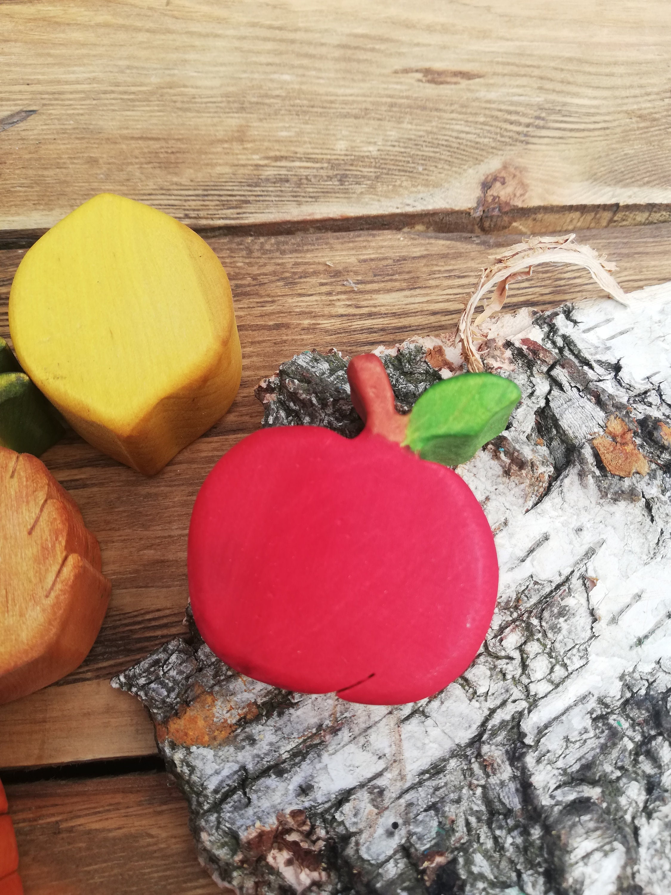 Wooden Vegetable Toys Wooden Fruits and Vegetables Play Etsy