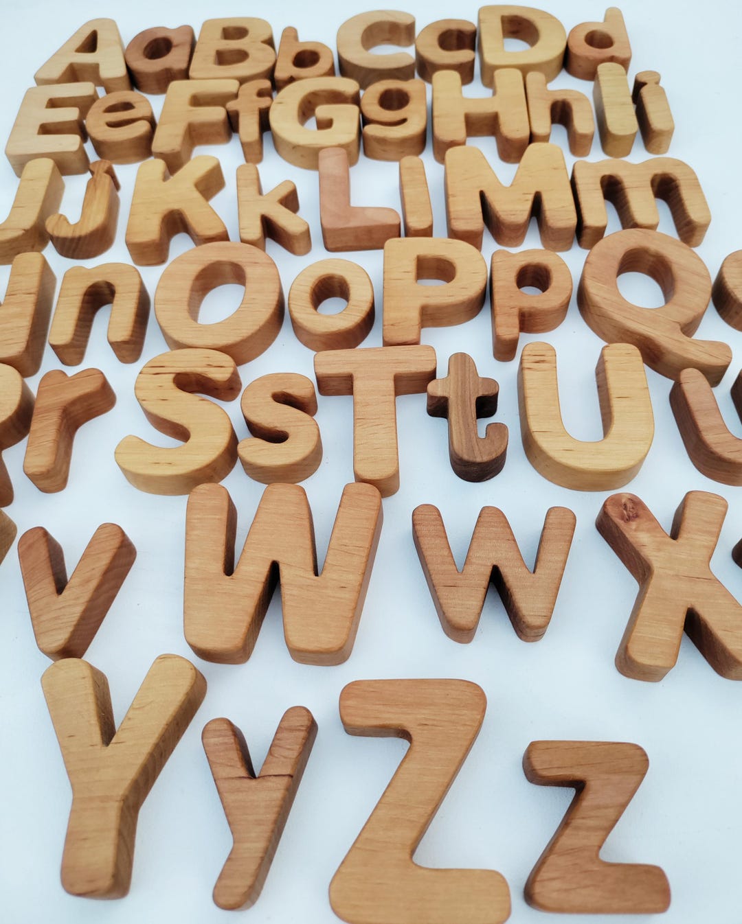 Wooden English Alphabet Letters Set | Montessori Learning Toys ...