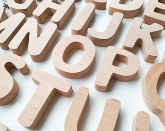 Wooden Magnetic Alphabet Montessori Alphabet  Letter abc  Home Learning Preschool Education  Wholesale  Montessori Toy Fridge Magnets