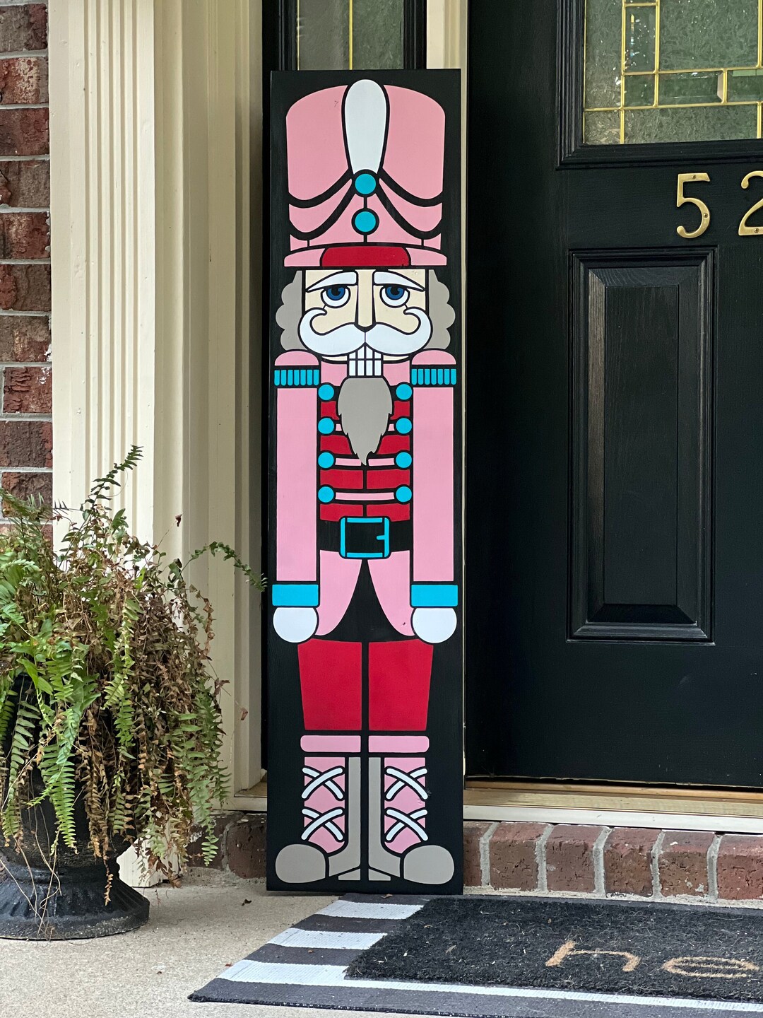 Nutcracker Porch Leaner Sign / Christmas Entryway Decor / Nutcracker