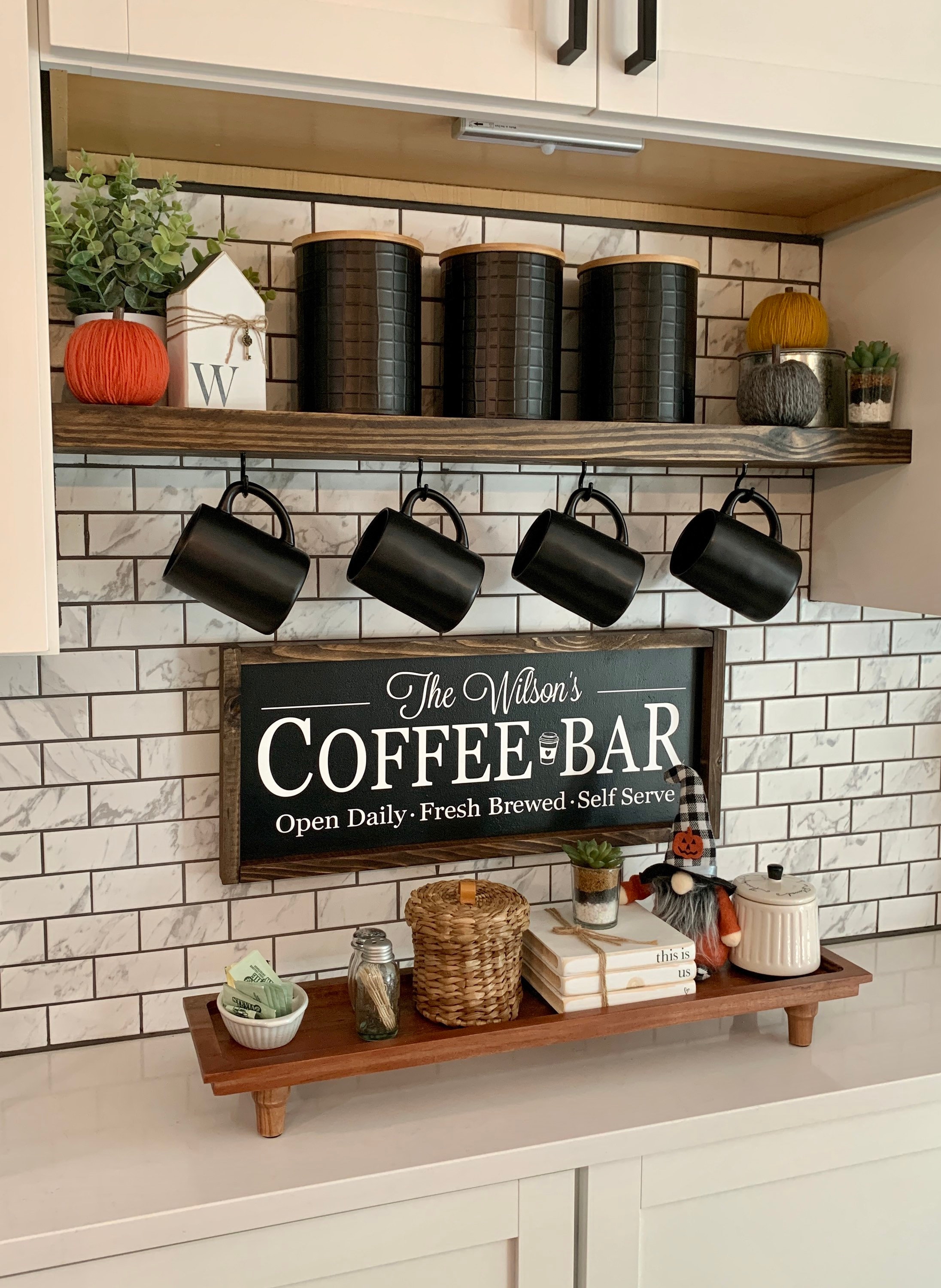 Coffee bar decor ideas - Wilshire Collections