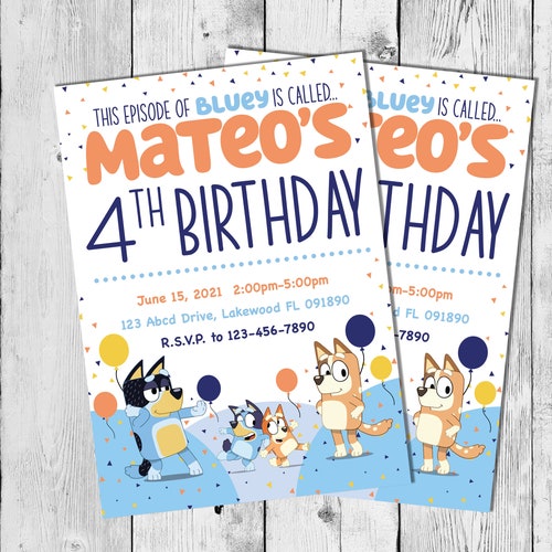 This Episode of Bluey Invite