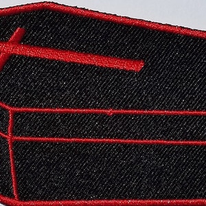 Patch bara. La bara goth. Morte. Patch. Croce