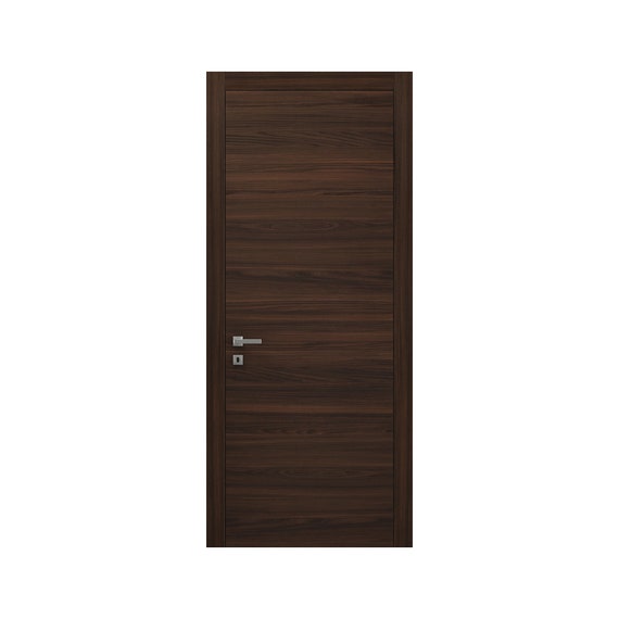 Planum 0010 Interior Door Chocolate Ash No Pre Drilled With Trims Frame Lever Hinges
