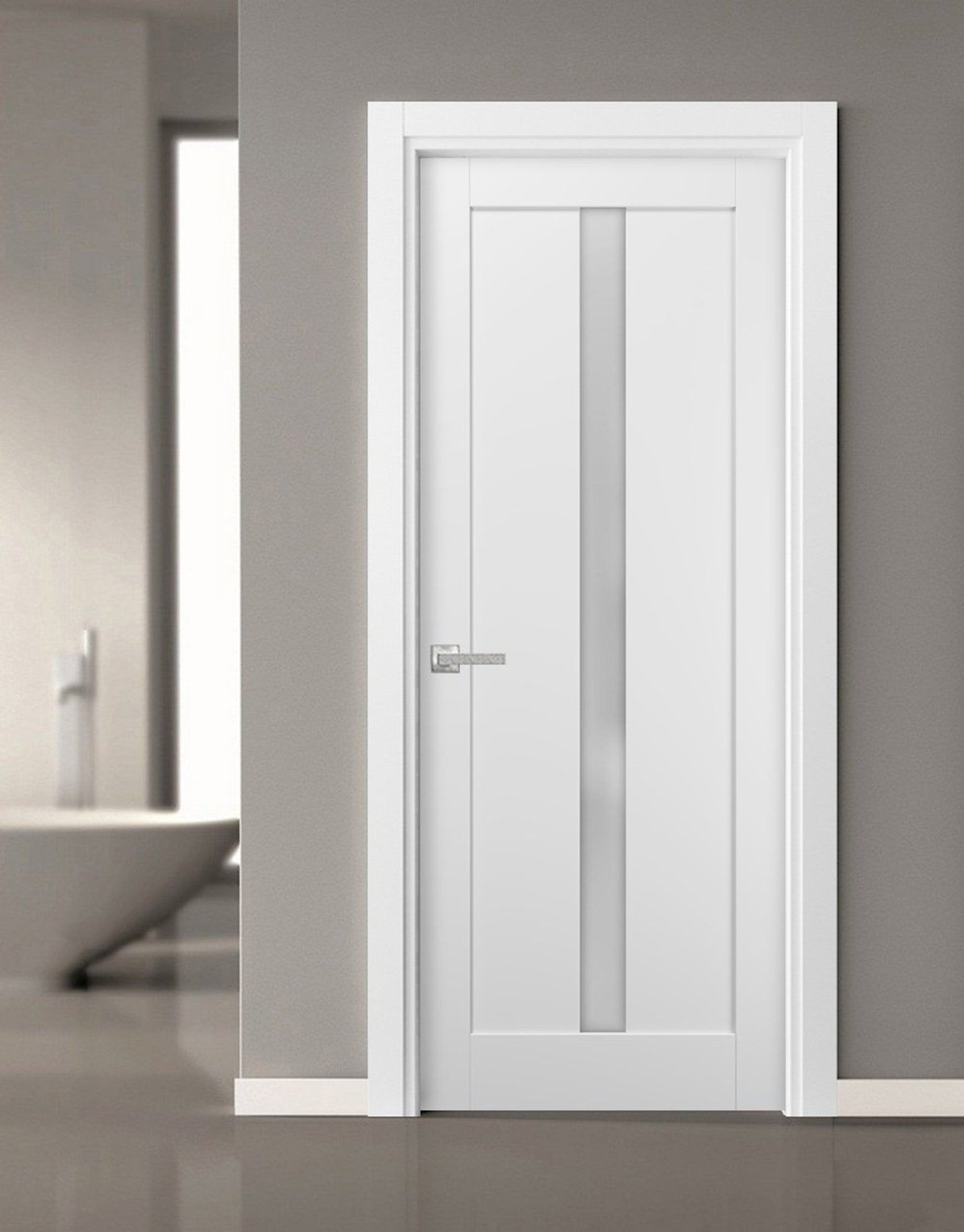 Pantry Kitchen Lite Door 18 x 80 with Hardware Quadro 4112 Etsy