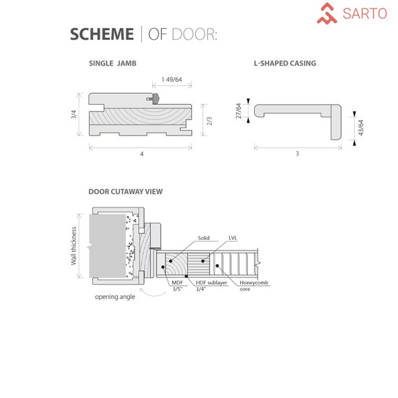 Planum 0010 Interior Door Chocolate Ash Solid Wood Like Etsy