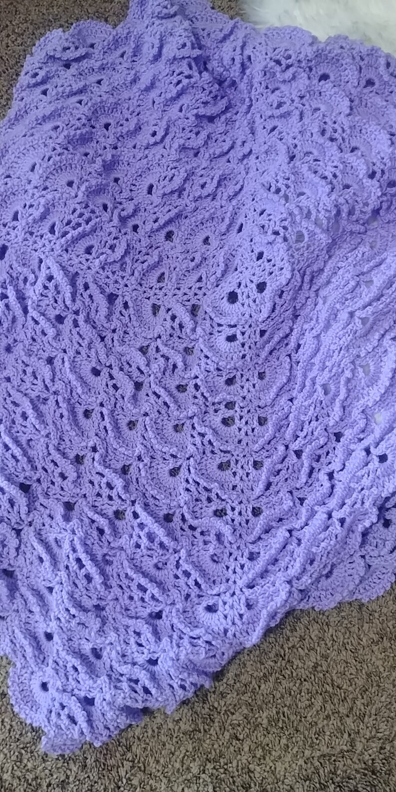 100 Handmade Crocheted Lavender Baby Blanket Blankets Throws Home Living Gkjwonosaricom 100 Handmade Crocheted Lavender Baby Blanket Blankets Throws Home Living Gkjwonosaricom