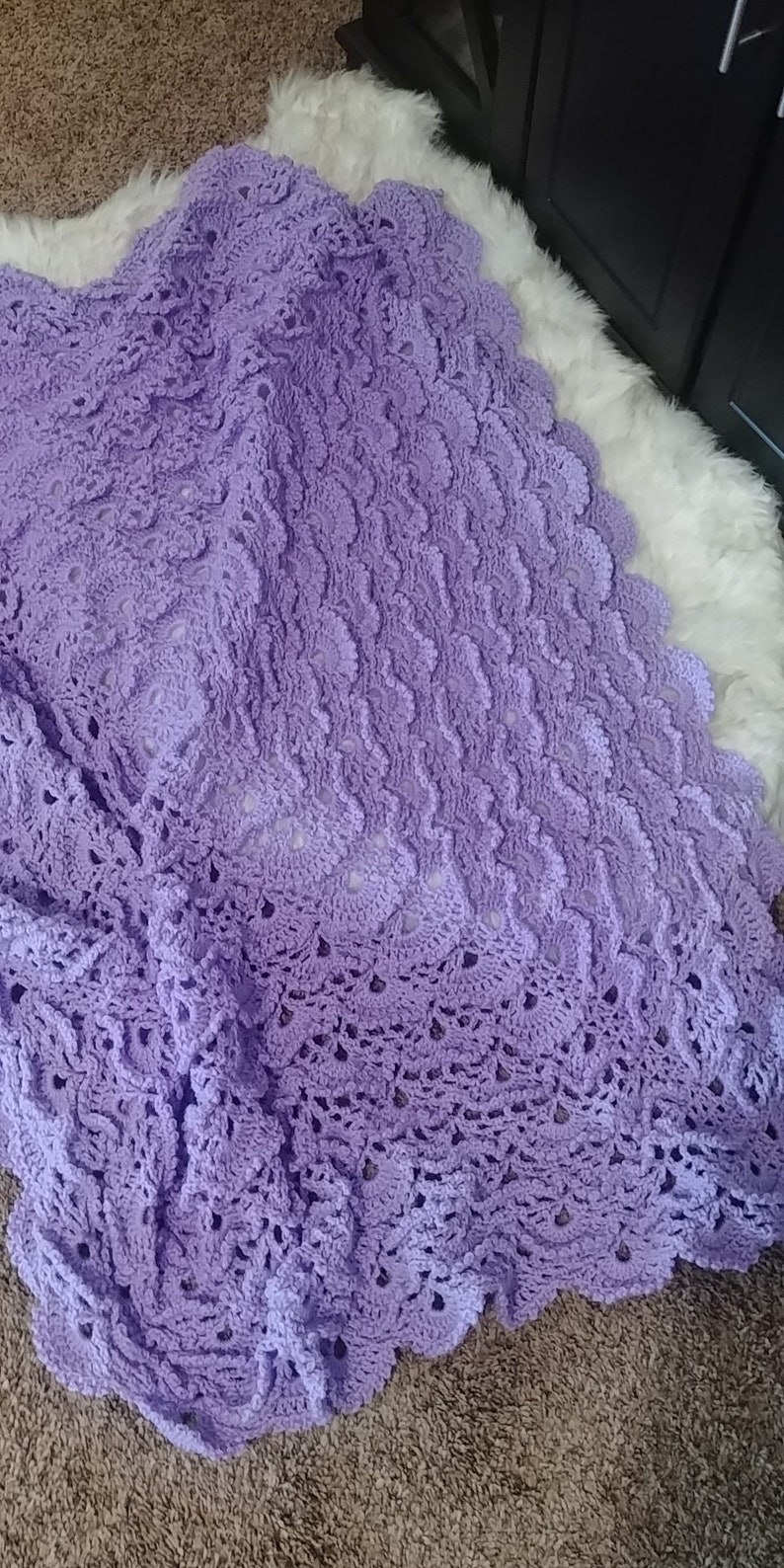 100 Handmade Crocheted Lavender Baby Blanket Blankets Throws Home Living Gkjwonosaricom 100 Handmade Crocheted Lavender Baby Blanket Blankets Throws Home Living Gkjwonosaricom