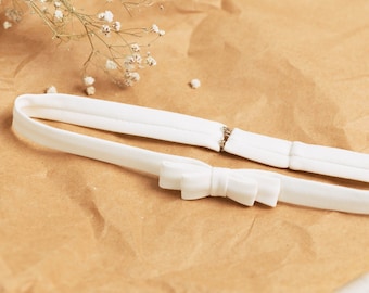 Lingerie Strumpfbänder für Bräute Elegantes Strumpfband mit Schleife Braut Strumpfband für minimalistische Hochzeit Made to order